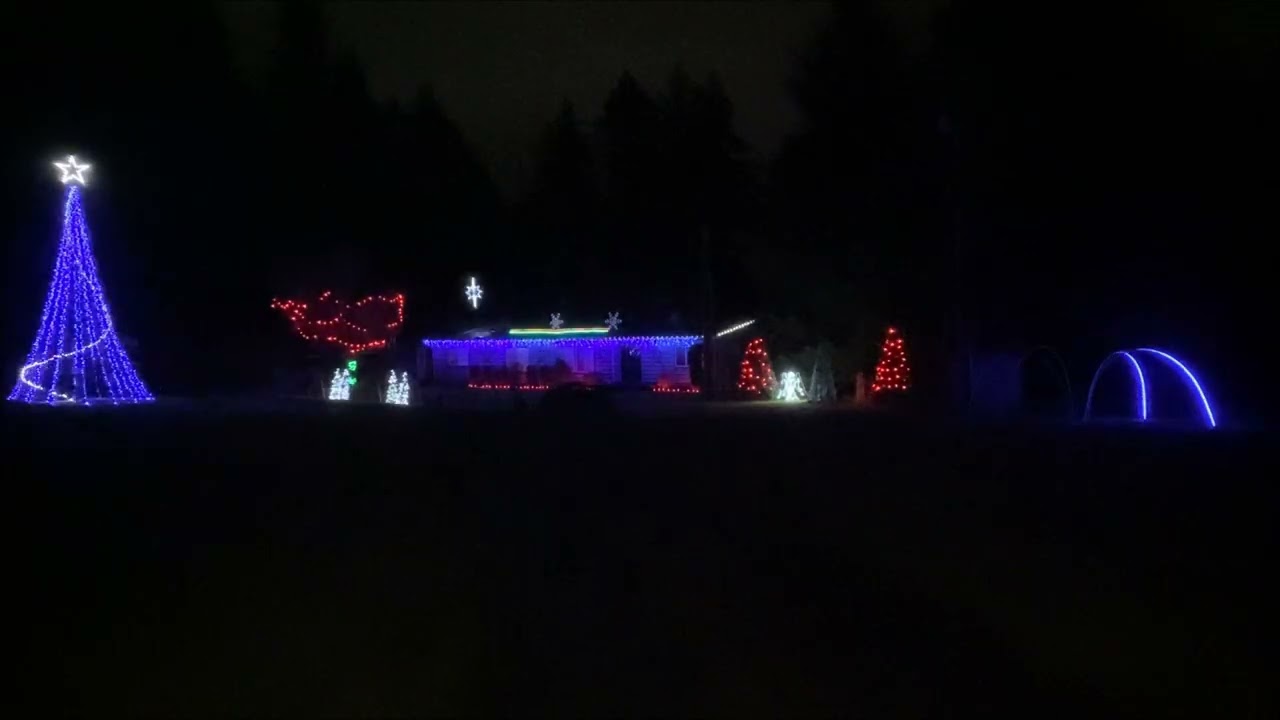 I Believe in Santa by Meghan Trainor.  TBS Musical Christmas light display 2025