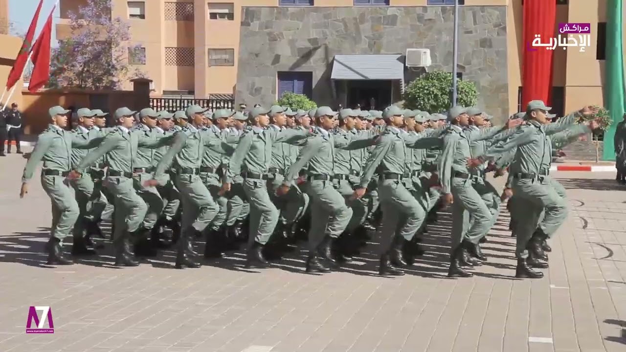 فرقة مدرسة تكوين الشرطة بمراكش تقدم استعراضا ميدانيا في ذكرى تأسيس المديرية العامة للأمن الوطني