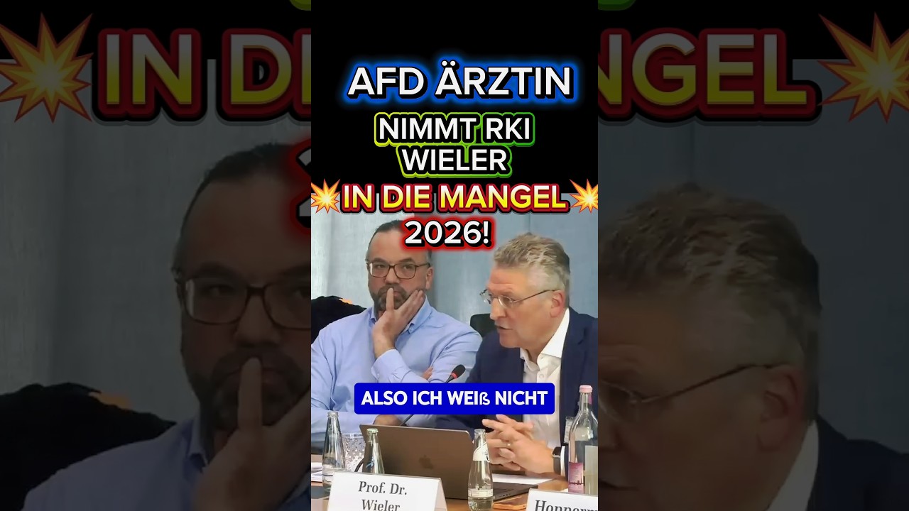 💥AFD FRAU grillt RKI WIELER MIES⚡ #afd #rki #2026 #weidel #chrupalla #politik #merz #cdu #spd
