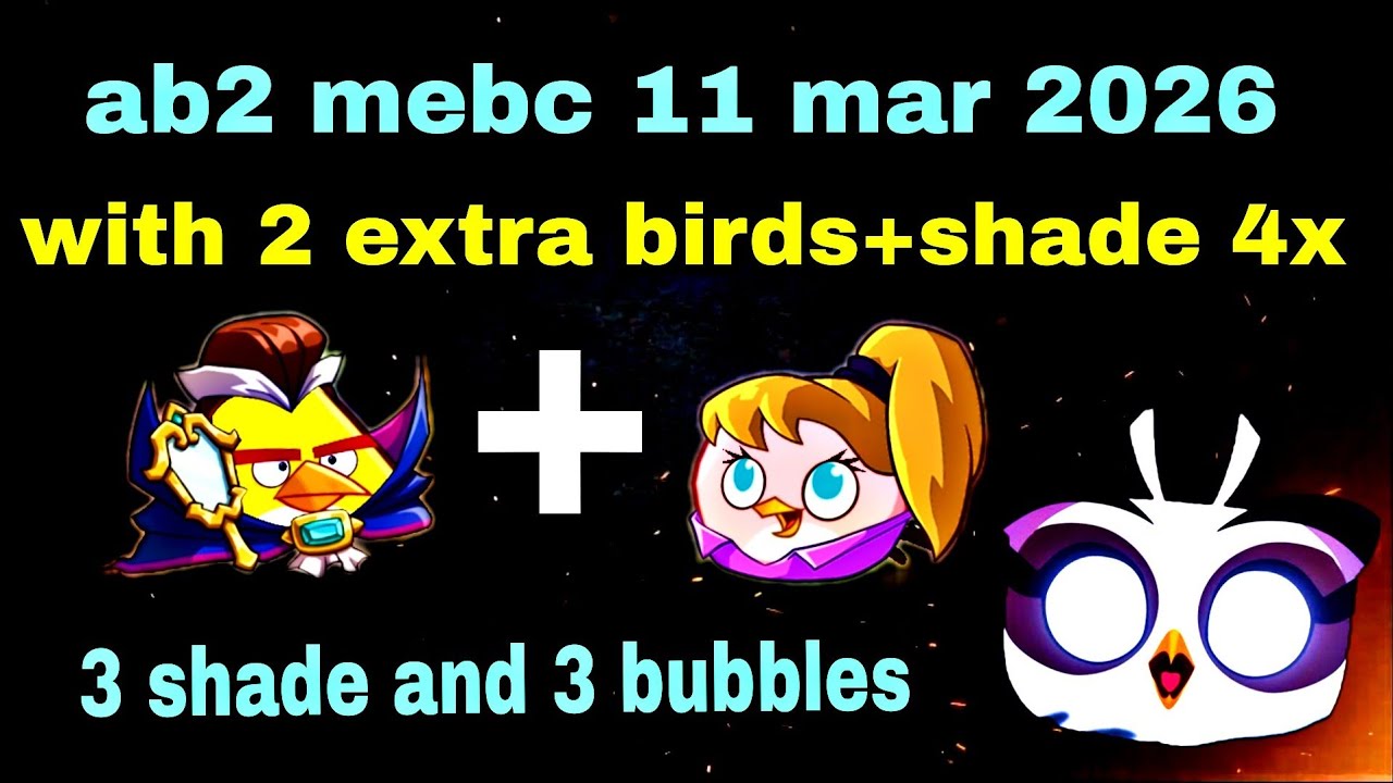 ab2 mebc 11 mar 2026 with shade 4x with 2 extra birds chuck +stella #ab2 mebc today