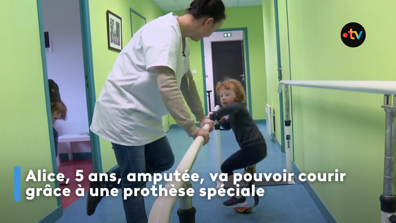 Dans le Finistère, Alice, 5 ans, amputée, va pouvoir courir grâce à une prothèse spéciale