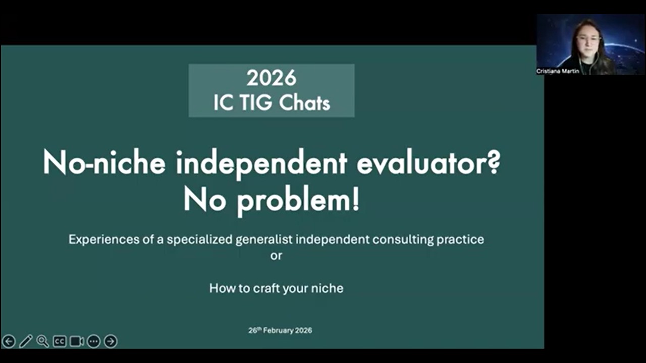 IC Topic Chat: No-Niche Independent Evaluator? No Problem! with Cristiana Martin