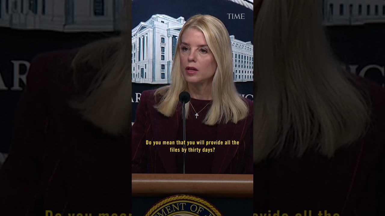 On #Epstein Files Release, Attorney General #Pam #Bondi Says: 