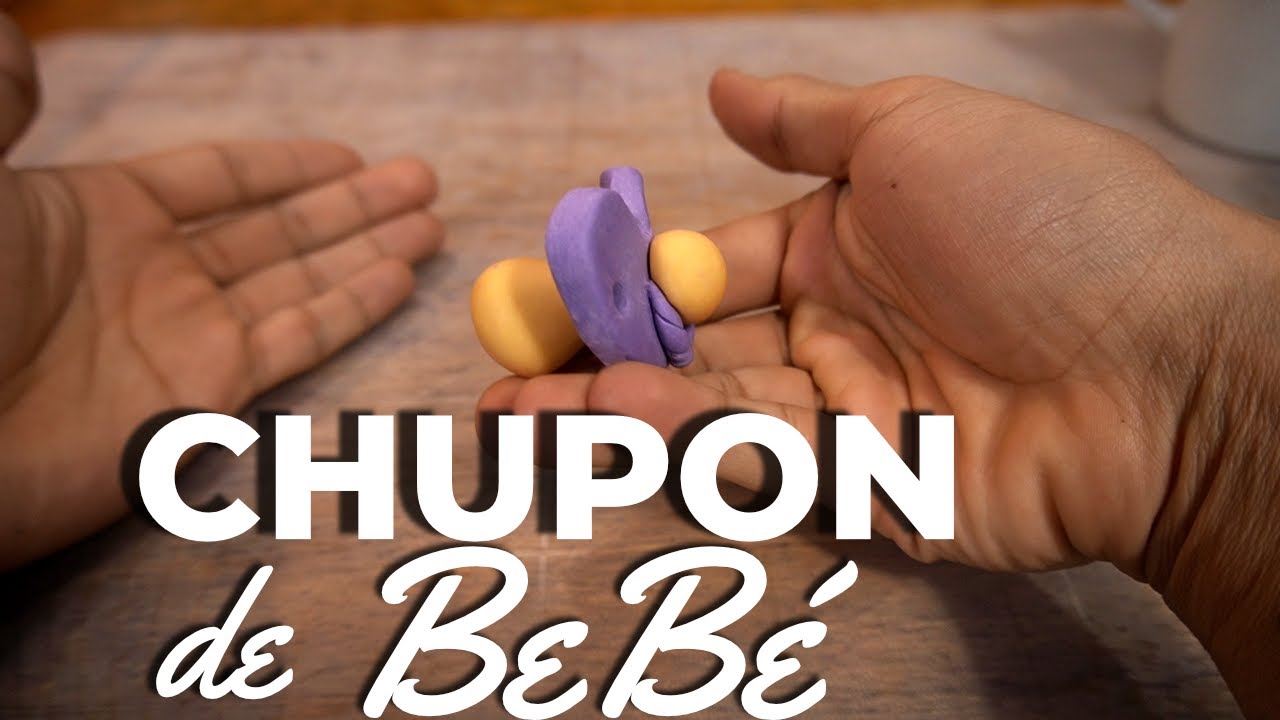 👉 Cómo hacer un CHUPON o CHUPETE de fondant - Ideas de Baby shower | FonQui