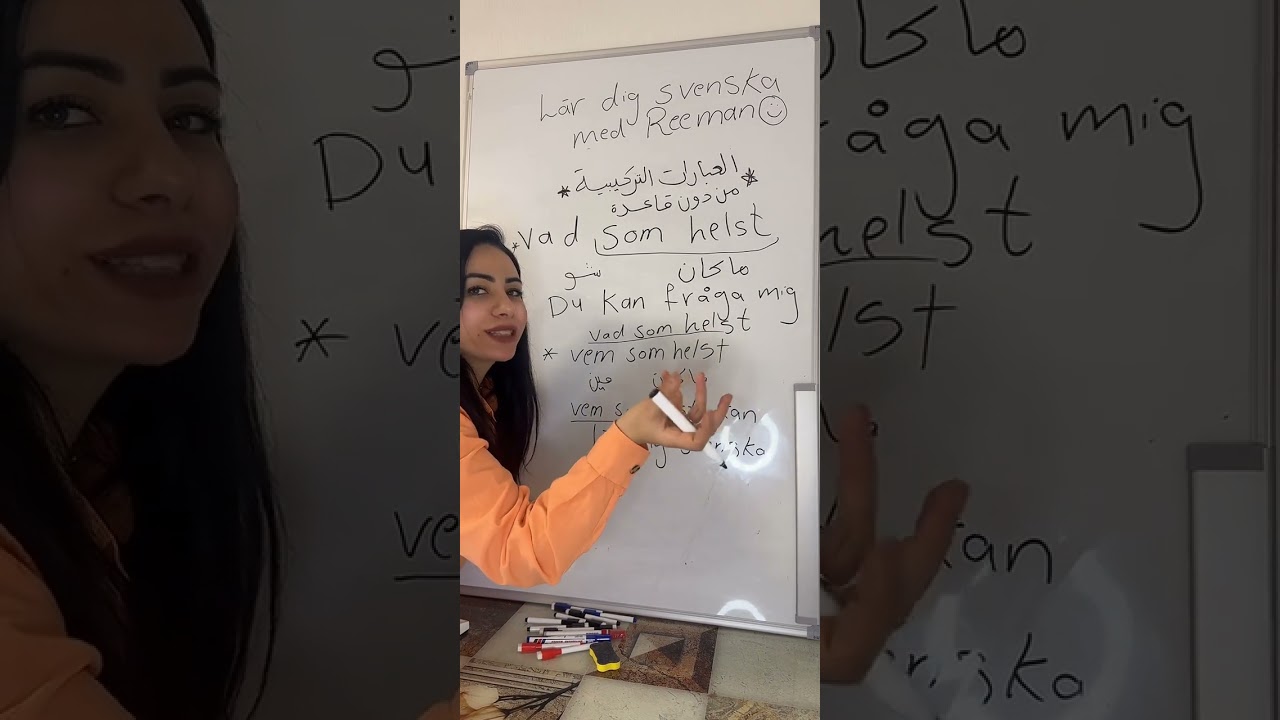 العبارات التركيبية في اللغه السويديه مع ريمان 