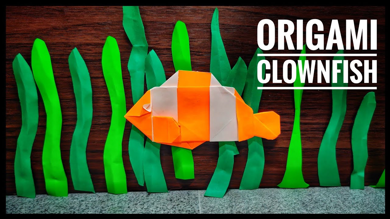 Origami Clownfish | Origami Fish | Origami tutorial | Paper craft