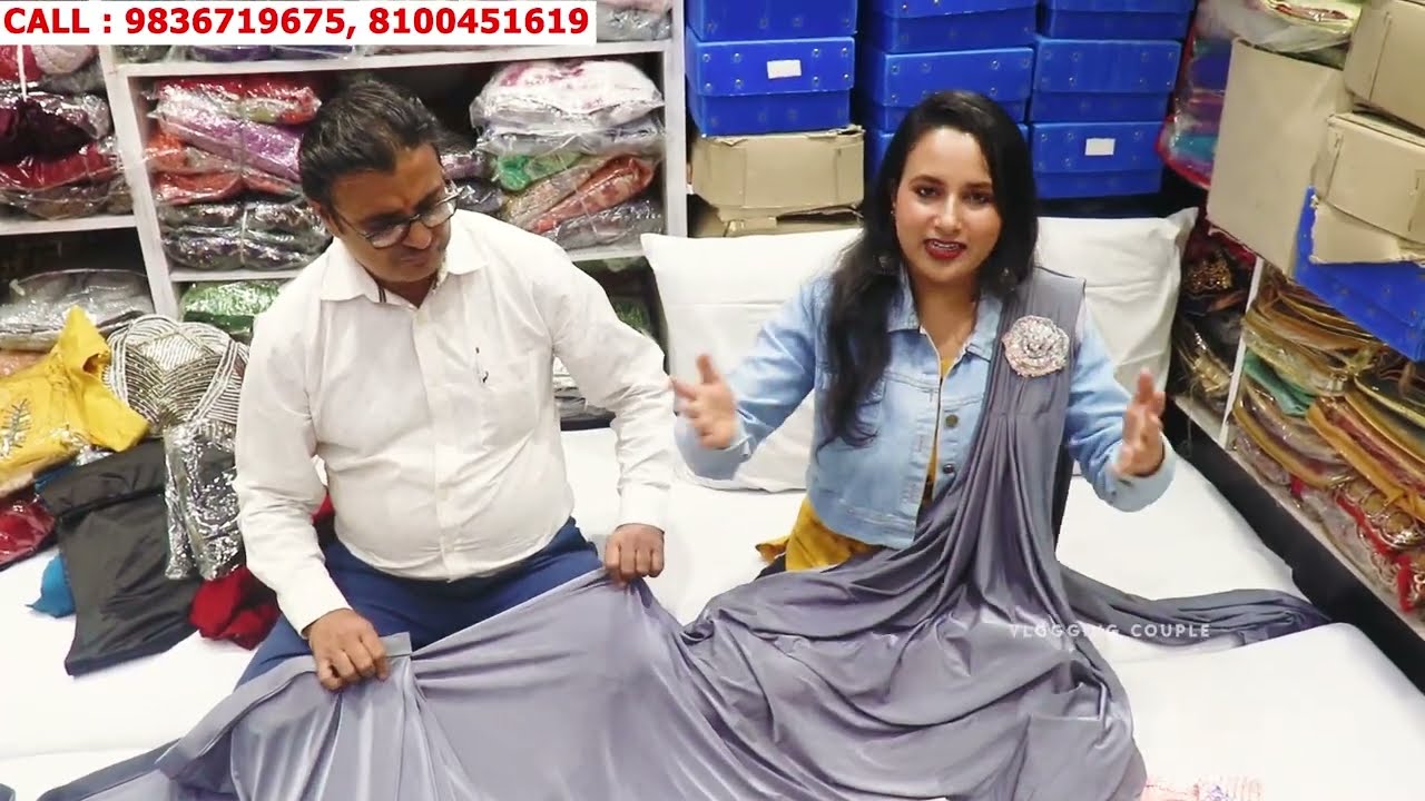 Burrabazar Saree Market | Fancy Saree Collection | Vlogging Couple