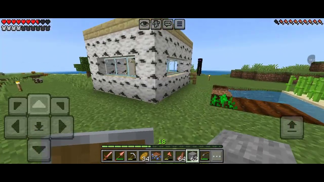Meu guest morreu e eu estou fazendo uma base no Minecraft