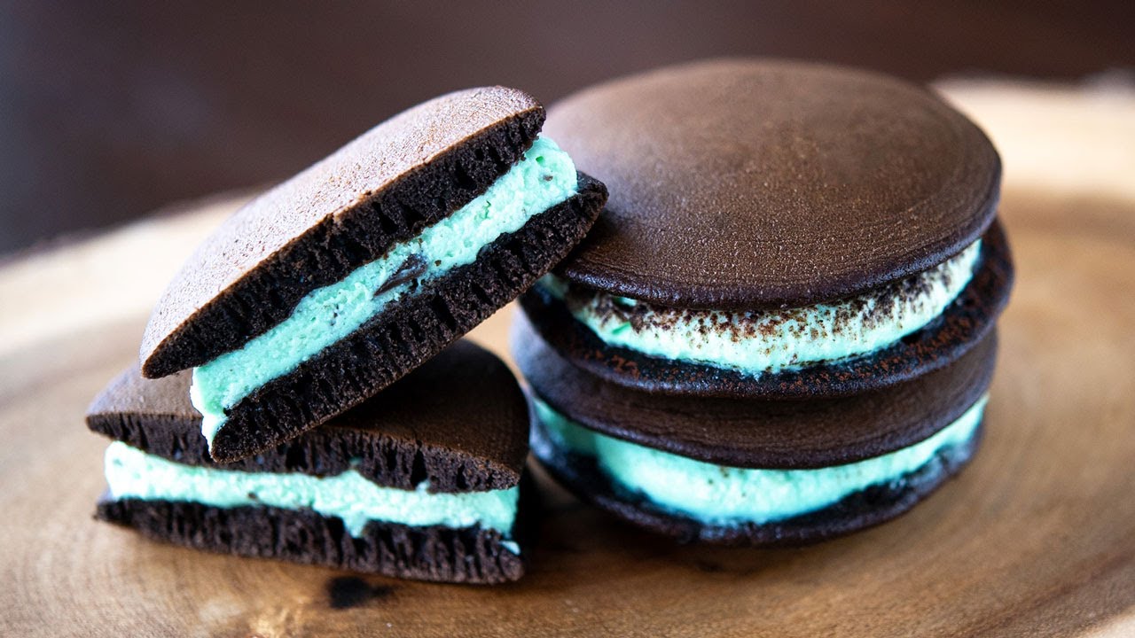 How to make Chocolate Mint Cream Dorayaki