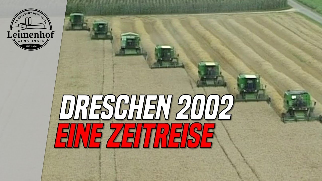 Zeitdokument 2002 - Getreideernte mit 7 Mähdreschern - So entsteht dein Essen #305