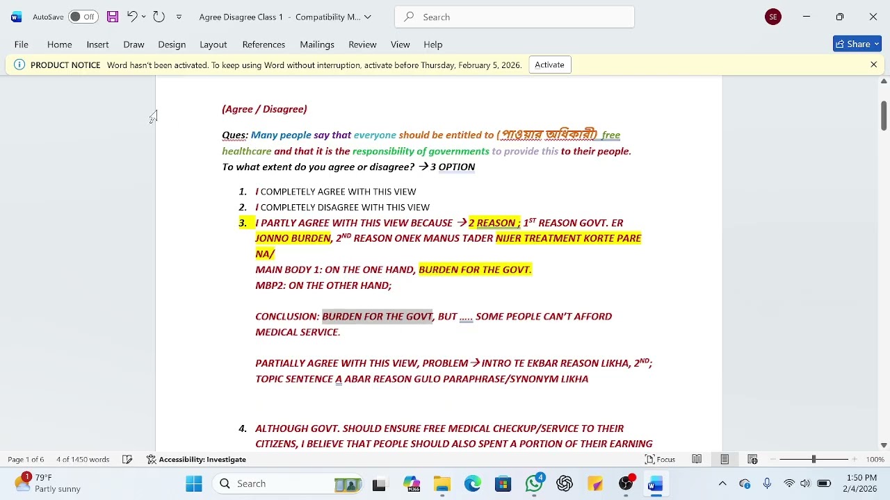 Agree Disagree  Essay - Writing Task 2 - Class 5