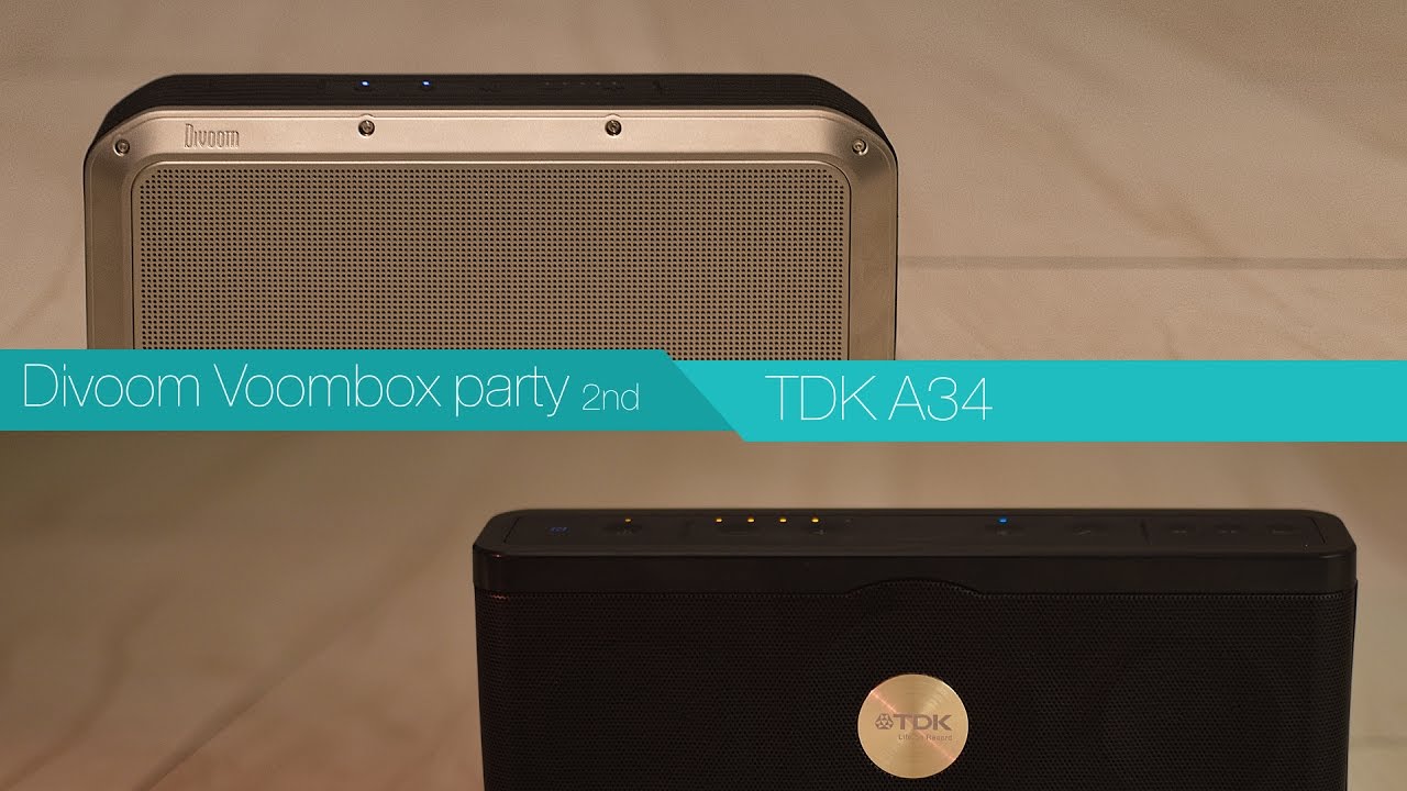 Divoom Voombox Party 2nd vs TDK A34 | Bluetooth Speaker Review