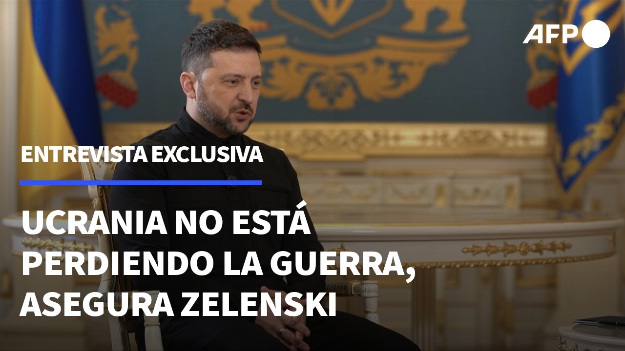 Ucrania no está perdiendo la guerra, afirma Zelenski a AFP | AFP