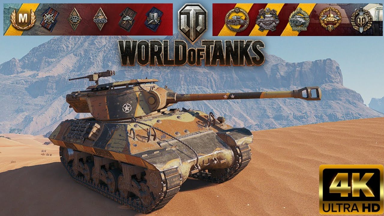 M36 Jackson - Sand River map - 12 kills - 3,6k damage Kolobanov World of Tanks replay 4K