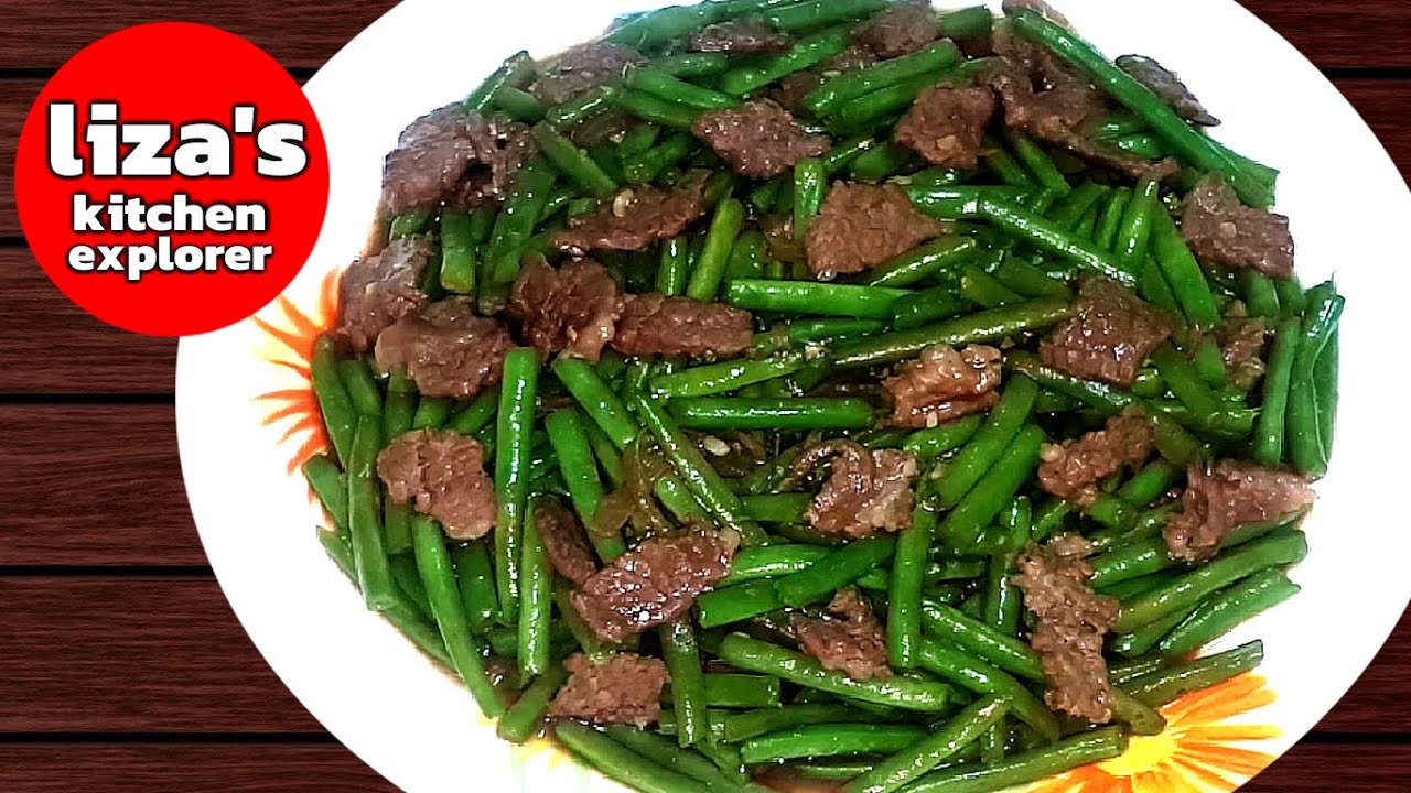 Beef French Green Beans Stir Fry Recipe - Healthy Crunchy Vegetables