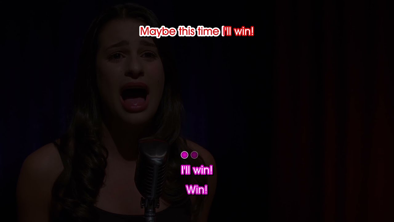 Glee - Maybe This Time Karaoke Instrumental (with echo)