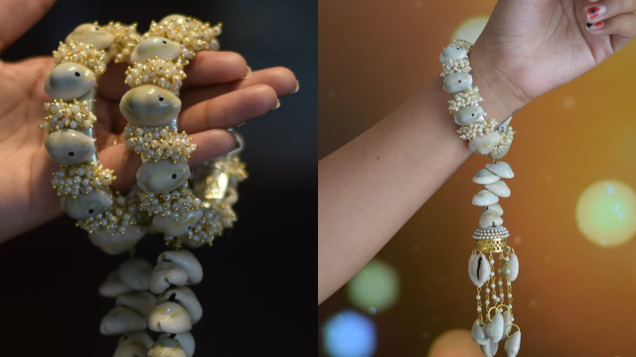 DIY Kowri Shell Bangles for Haldi Ceremony | Bangles Making at Home