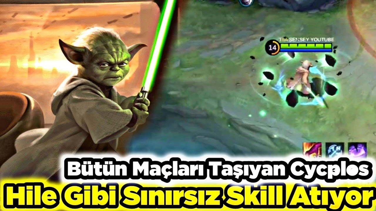 1v9 Atıyor Her Maçı Taşıyor Hile Gibi Sınırsız Skill Atan Cycplos Bunu Alın Tek Taşıyın MLBB