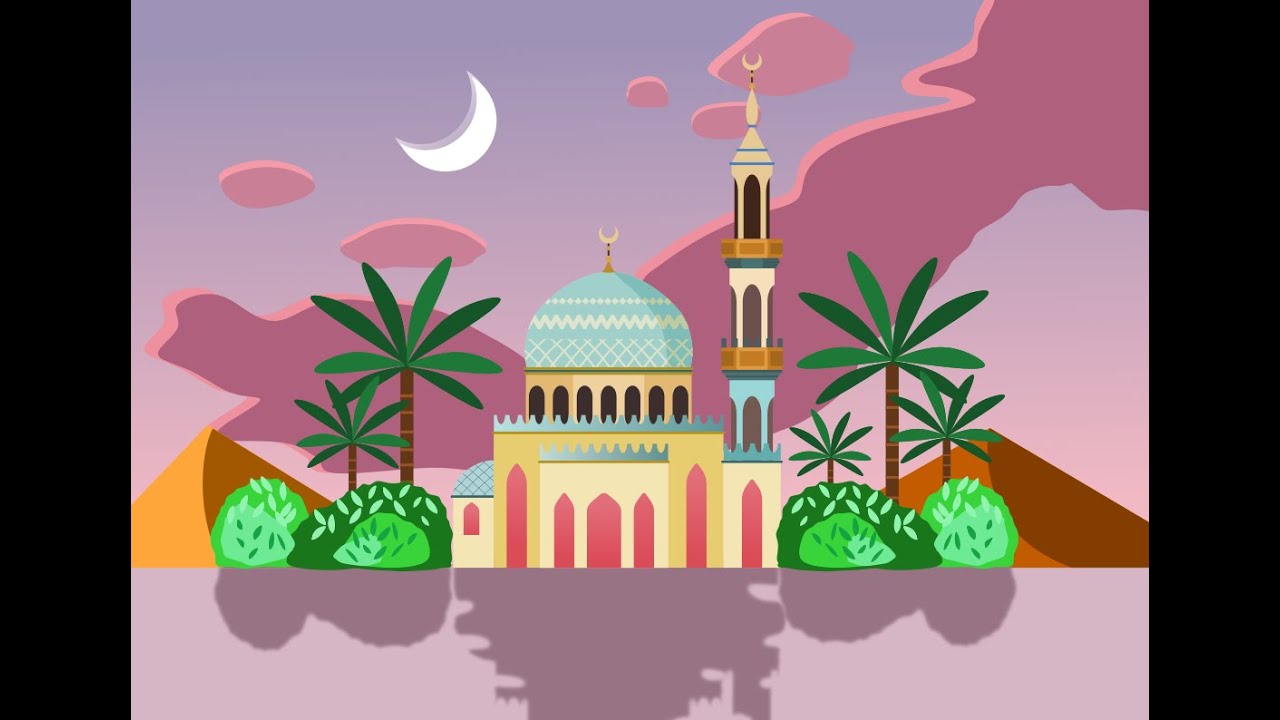 Illustration of a mosque using inkscape [part 10]