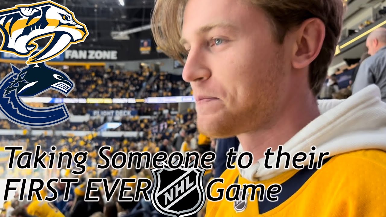Taking Someone to their FIRST EVER NHL Game | Nashville Predators vs Vancouver Canucks