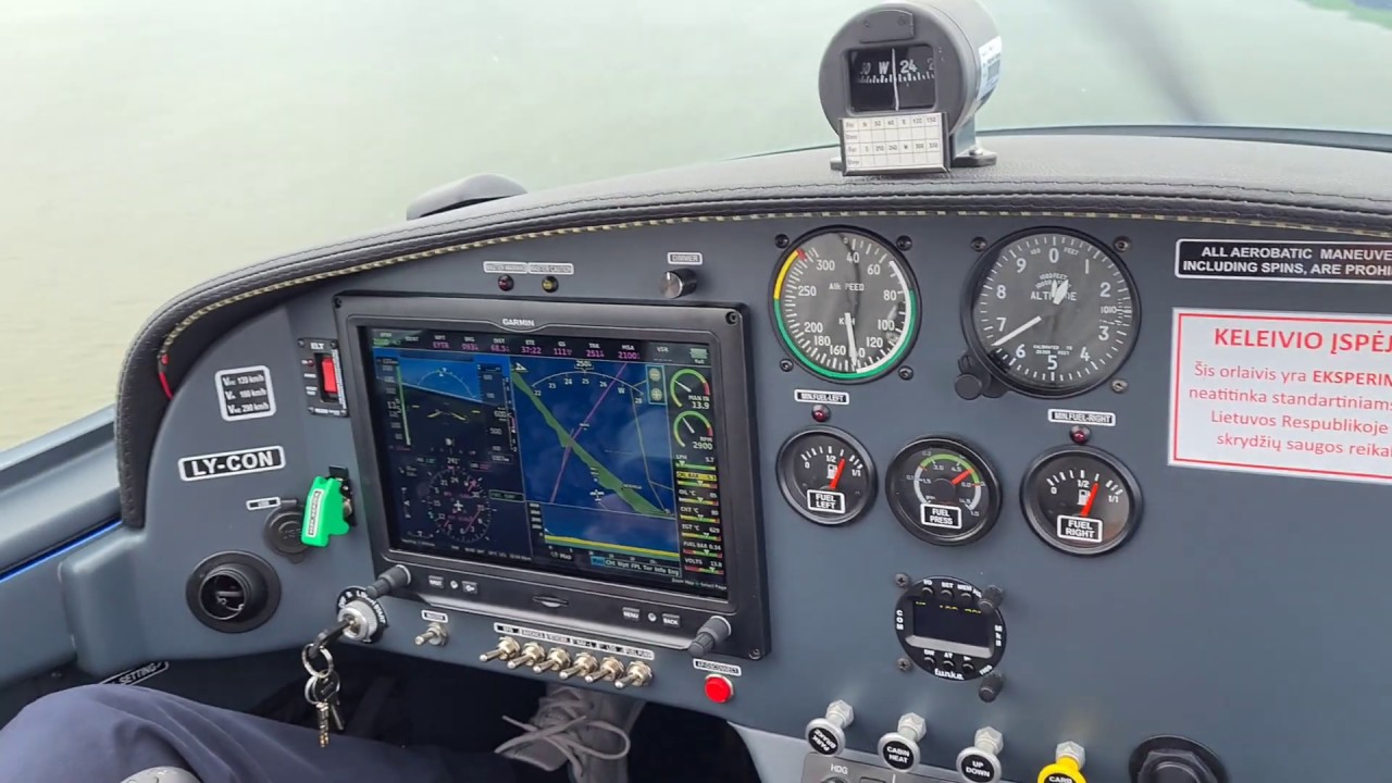 Bristell landing in Nida airport (HD quality).