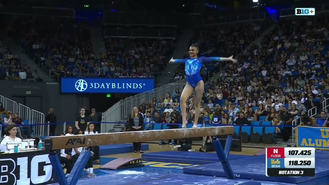 Tiana Sumanasekera Beam UCLA vs Nebraska 2026 9.900