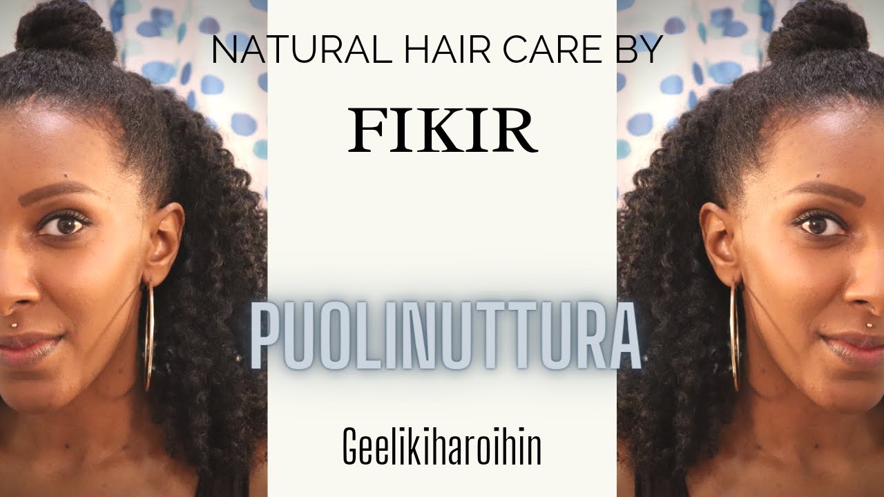 Afrohiustenhoito / Puolinuttura (geelikiharoihin)