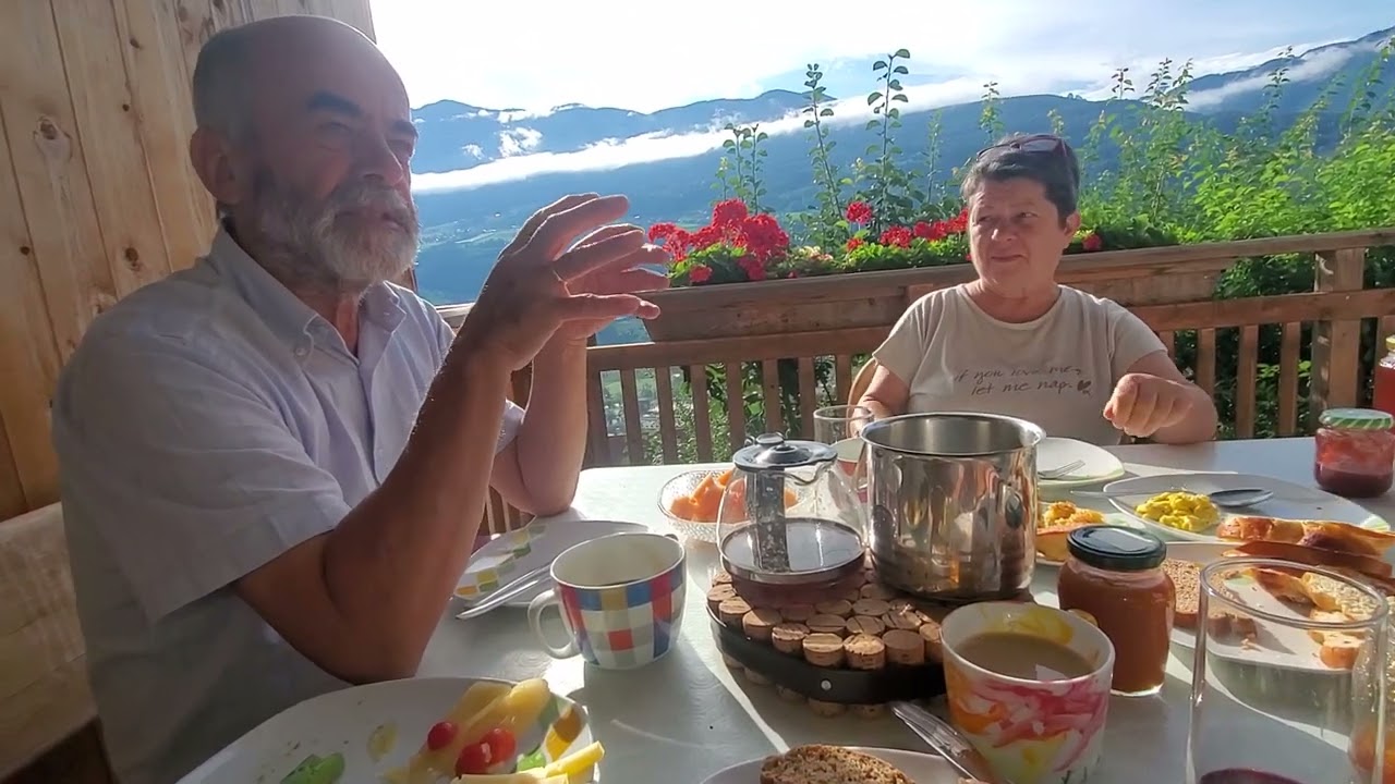 Robert and Marta Hochgruber speak in the Pustertal German dialect.