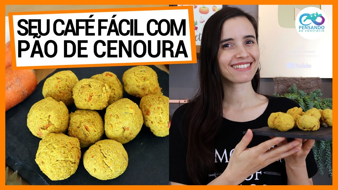 ESQUEÇA A TAPIOCA! FAÇA MEU PÃO DE CENOURA FÁCIL DE 2 INGREDIENTES SUPER SAUDÁVEL