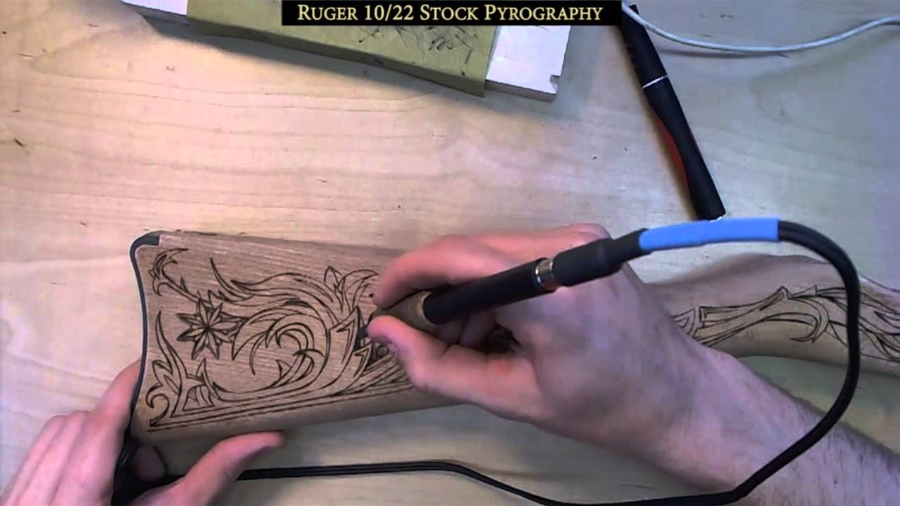 Ruger 10/22 Stock Custom Pyrography