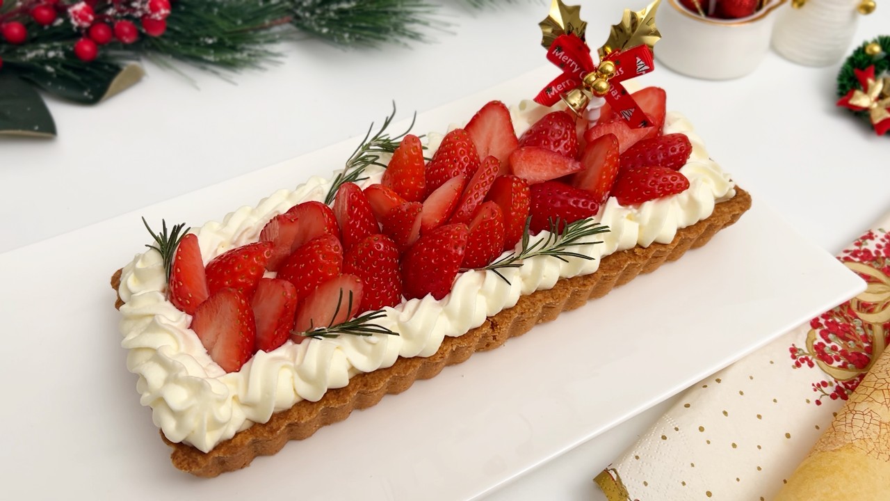 [저당] 딸기 에그녹 타르트 만들기🎄크리스마스 디저트🎄노밀가루 키토 다이어트 베이킹
