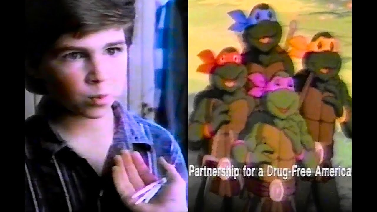 1992 Teenage Mutant Ninja Turtles Anti-Pot PSA, 