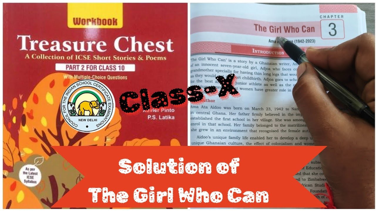 👉 The Girl Who Can | Workbook Solution | ICSE Class 10 Treasure Chest | Project with me 