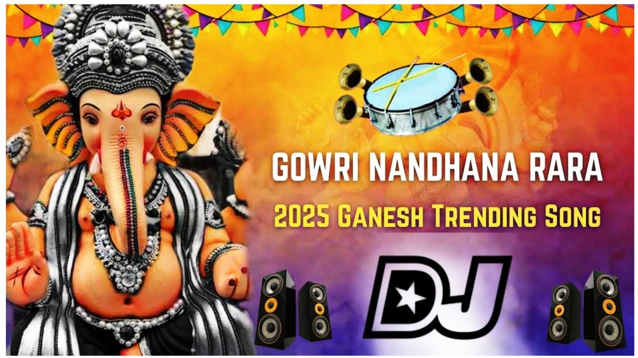Gowri Nandhana Rara 2025 Trending Ganesh Dj Song full Dappu Bass Mix by DJ Rakesh