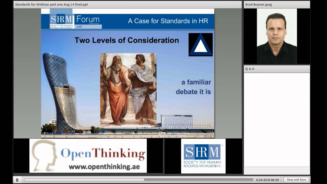 HR Standards Part 1 of 3
