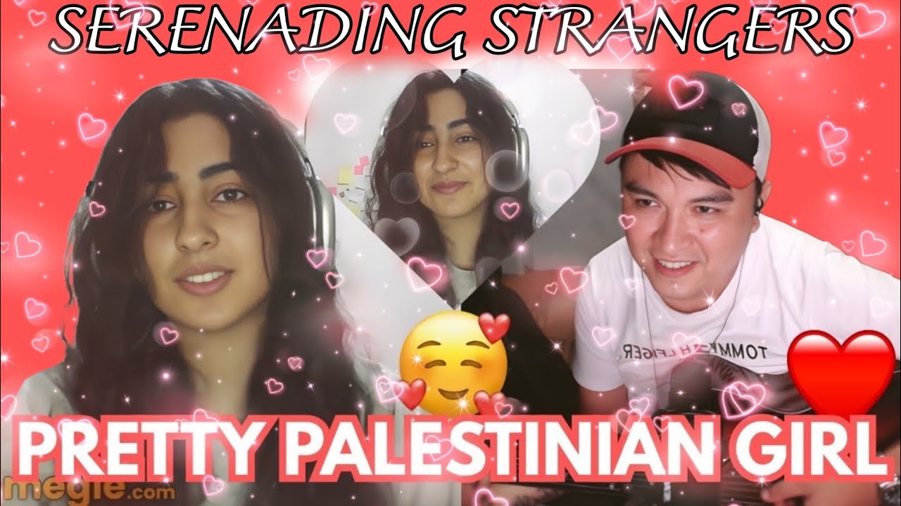 SERENADING STRANGERS RANDOM SONGS PRETTY PALESTINIAN GIRL & BEST REACTION 😍😍 #foryou #trending 