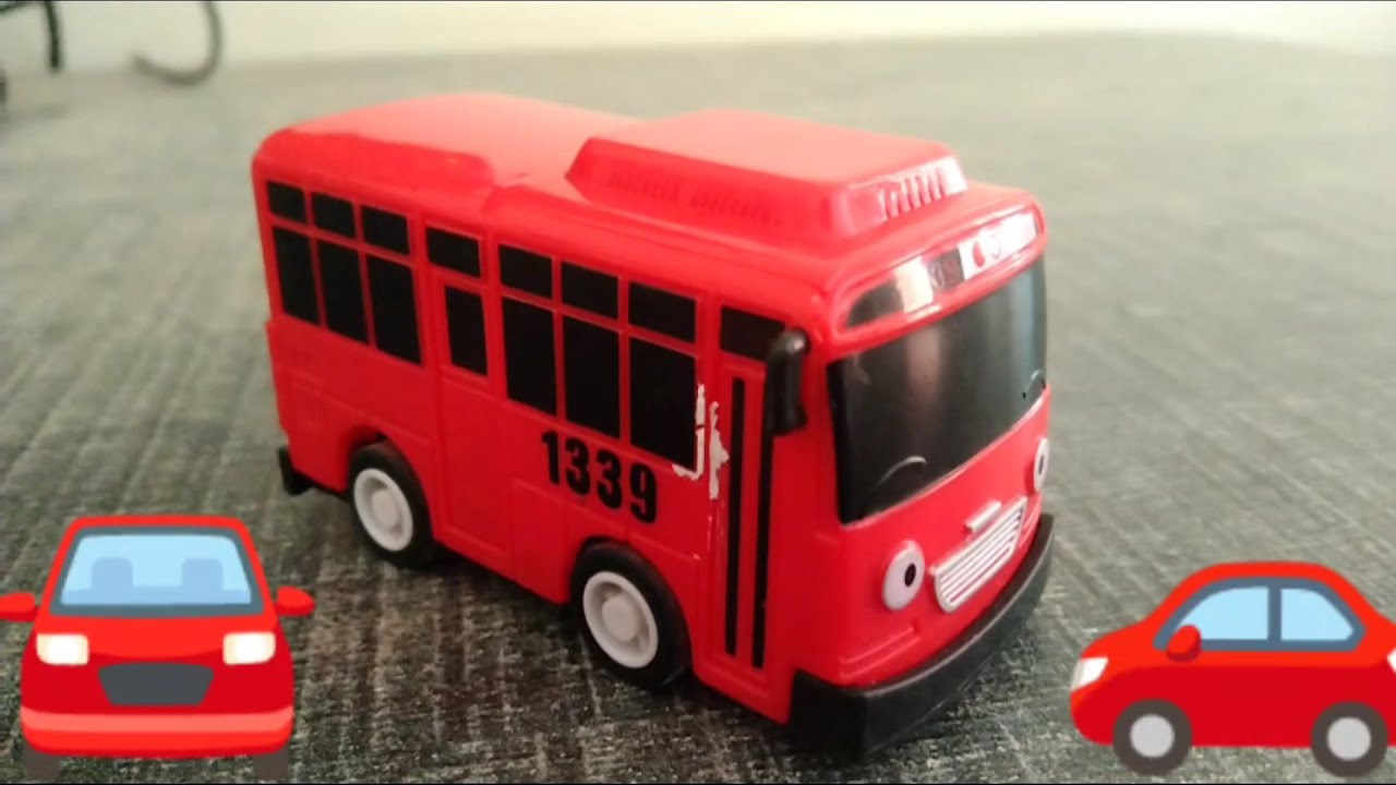 Beautiful red bus - Mini Kids bus - nursery rhymes - beautiful Music