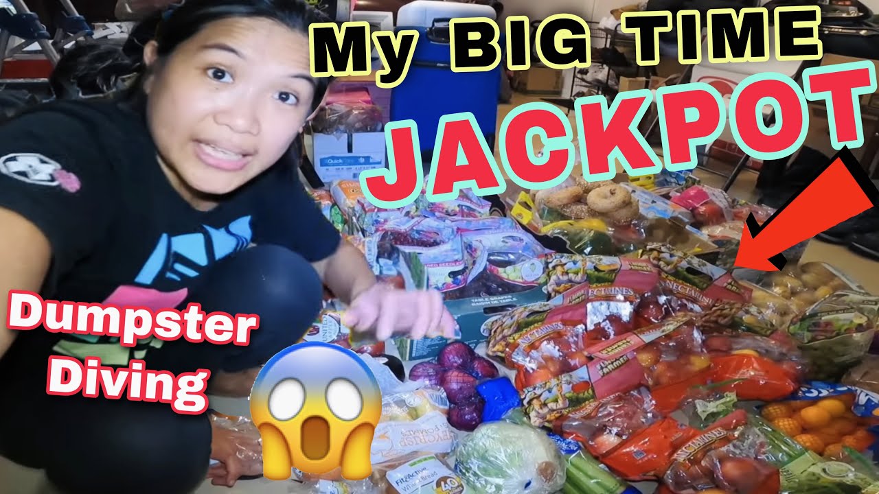 DUMPSTER DIVING I HIT THE JACKPOT BIG TIME THOUSANDS OF DOLLARS FOOD I FOUND IN THIS DUMPSTER