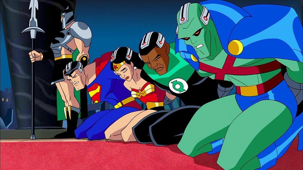 Batman saves the King of Atlantis and Justice League Bow downs