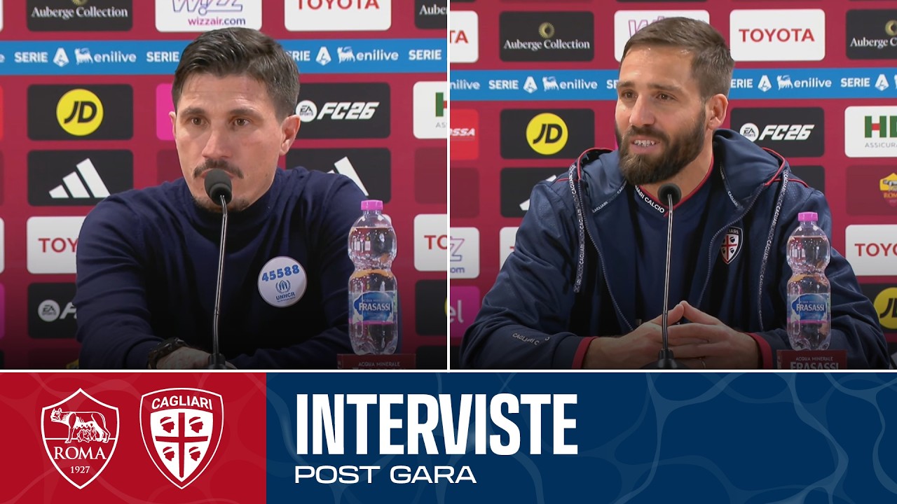 Post Gara | Pisacane e Pavoletti dopo Roma-Cagliari | Serie A Enilive