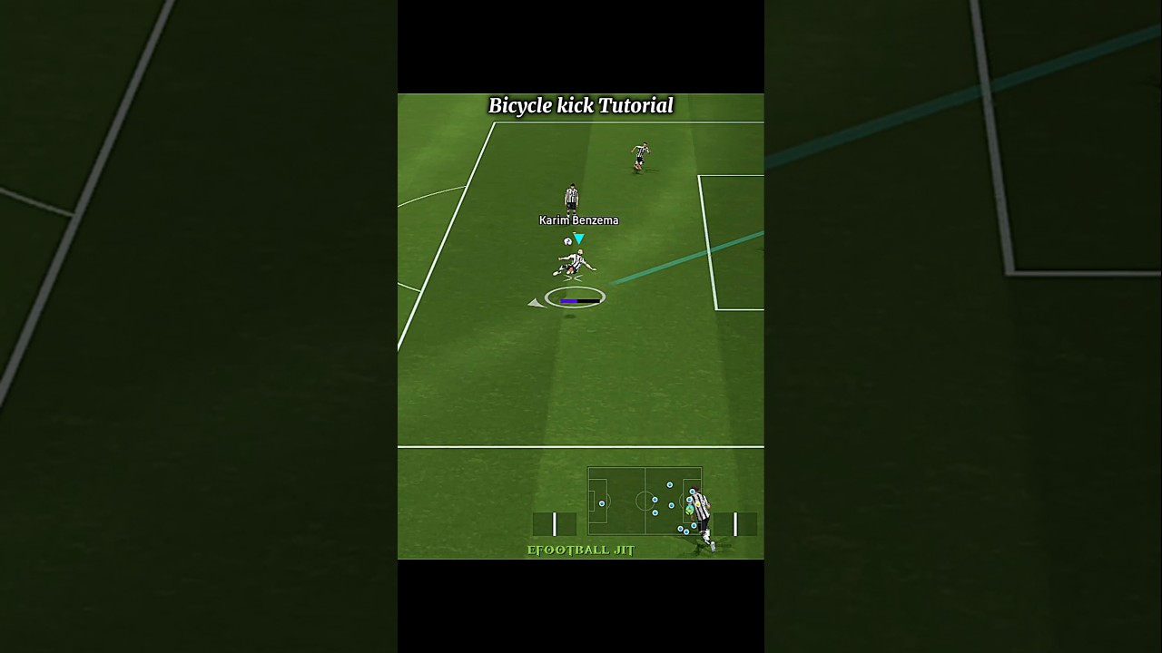 Bicycle kick Tutorial | efootball 2025 mobile #efootball #efootball2025 #bicyclekick #pes #shorts