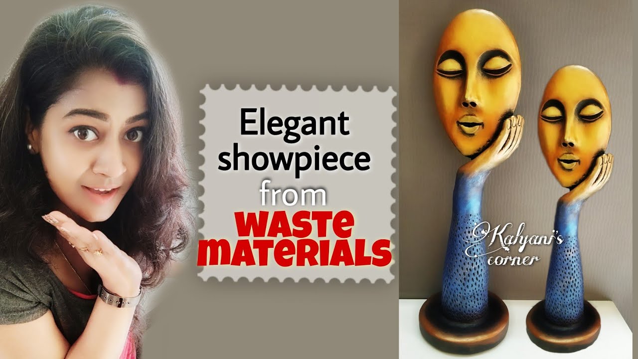 Showpiece Craft Ideas | Cardboard Crafts | Best out of waste | Recycle craft ideas | Recycle plastic