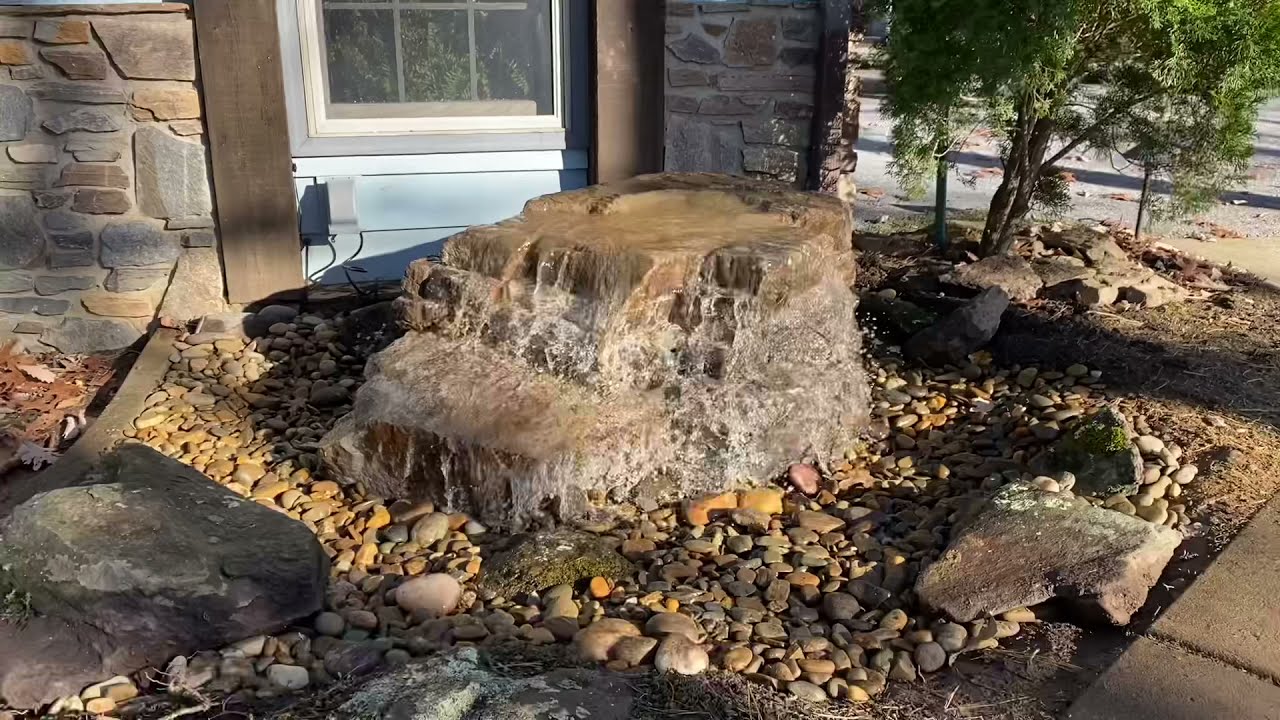 How to build a boulder fountain