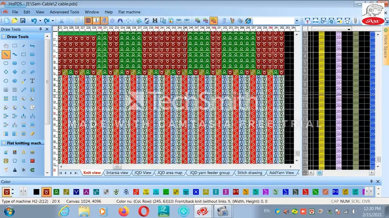 How To make cable And Aran Module ON HQPDS PROGRAM