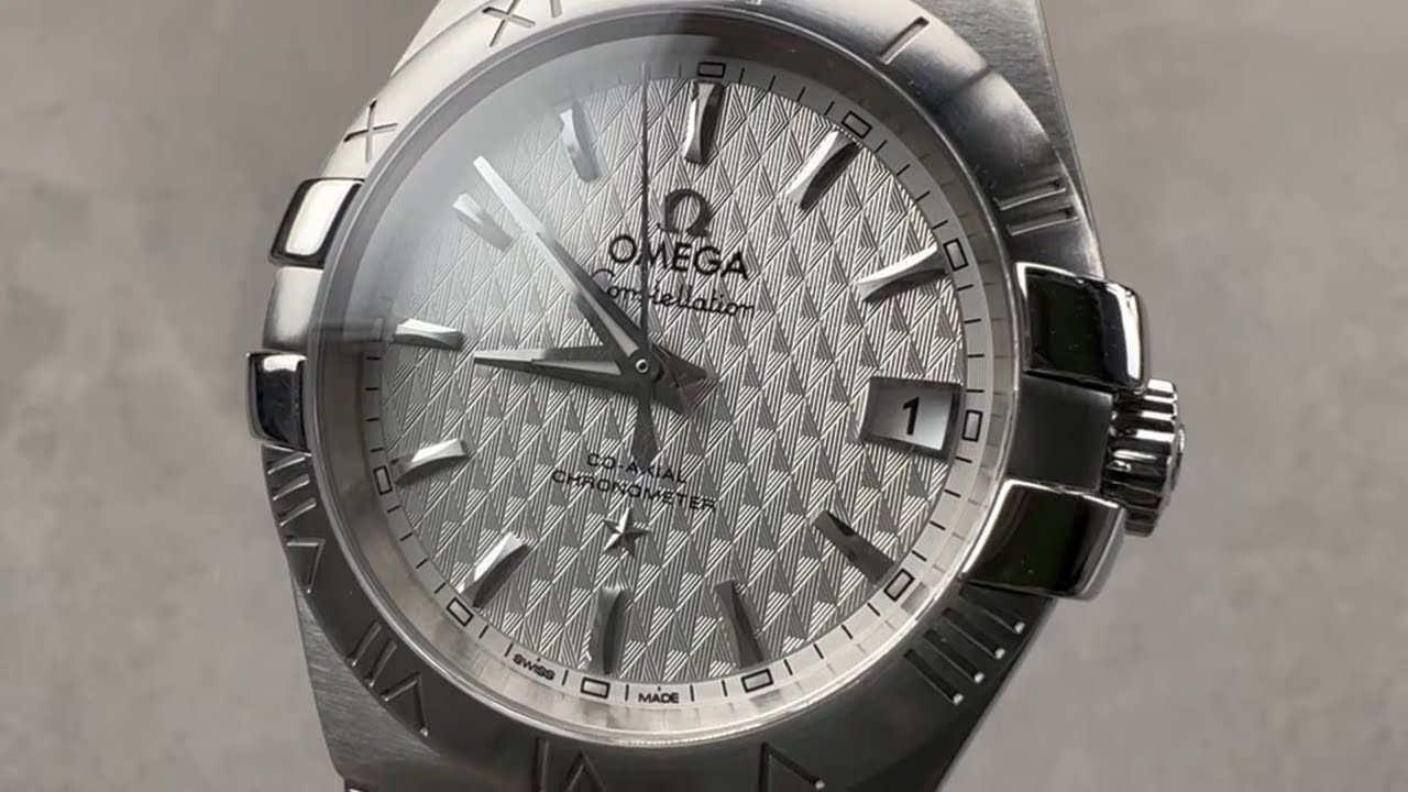 Обзор Omega Constellation 131.10.39.20.06.001 с тисненым родиевым циферблатом