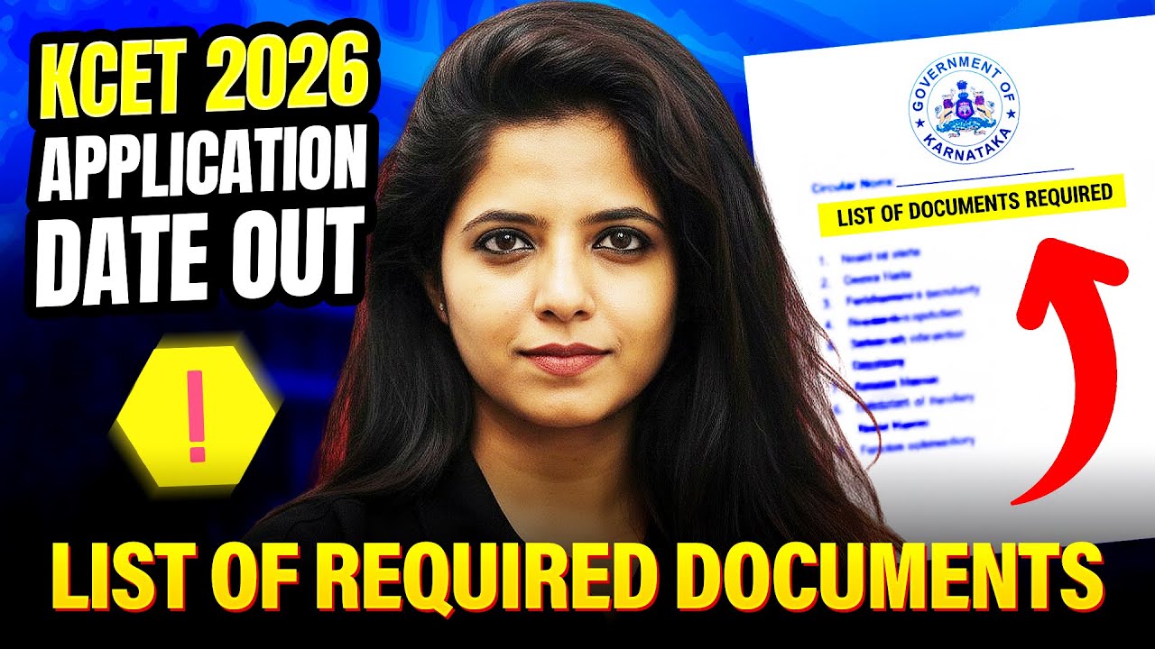 🚨 KCET 2026 Application Date OUT! Tentative List of Required Documents 📑