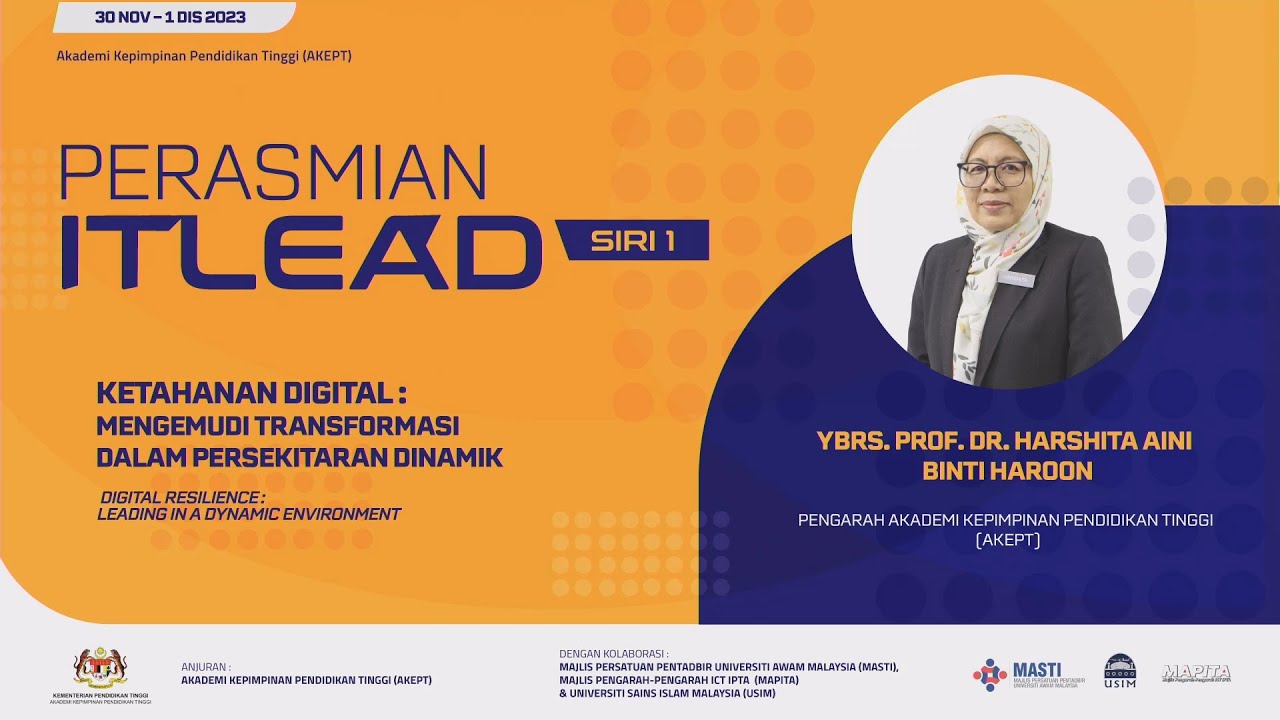 Ucapan Perasmian Pengarah AKEPT ITLEAD Siri 1