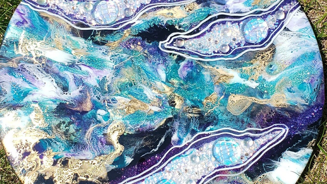 [340] Holographic Galaxy Art~Resin Art~Tips For Beginners #resin#simple#holographicart