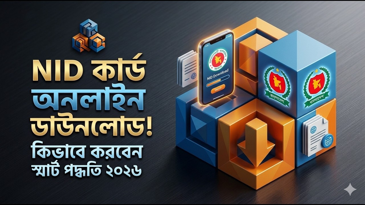 অনলাইনে এনআইডি কার্ড ডাউনলোড করার নিয়ম ২০২৬ | How to Download NID Card Online | Ranvir Qubes