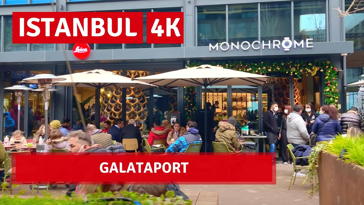 Istanbul Modern 2022 Galata Port Walking Tour 3 January|4k UHD 60fps